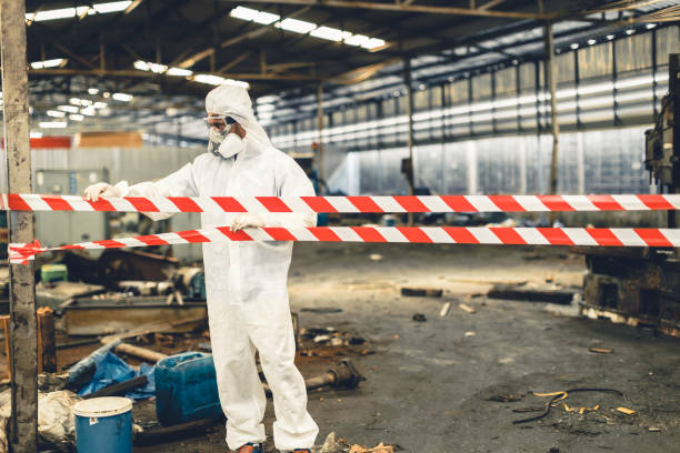 Professional Drug Lab Cleanup technician working in Saratoga, CA